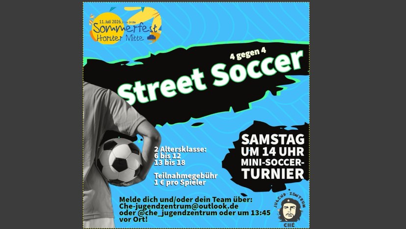 Street-Soccer beim Sommerfest Horster Mitte – jetzt mitmachen!