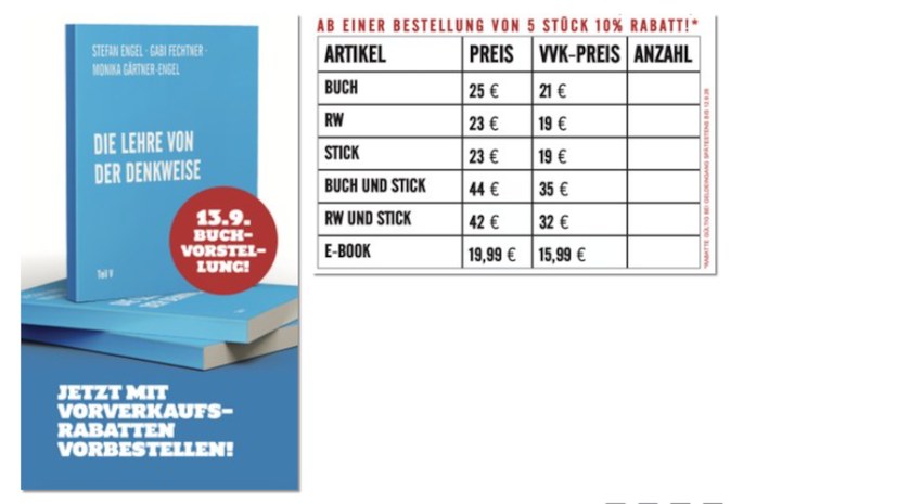 Das neue Buch "Die Lehre von der Denkweise" vorbestellen