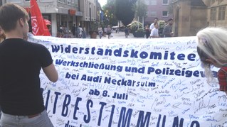 Mitbestimmung durch Streik, die Losung der Stunde!