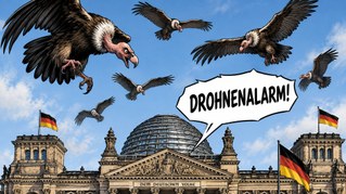 Heute Morgen kreiste eine Drohne …