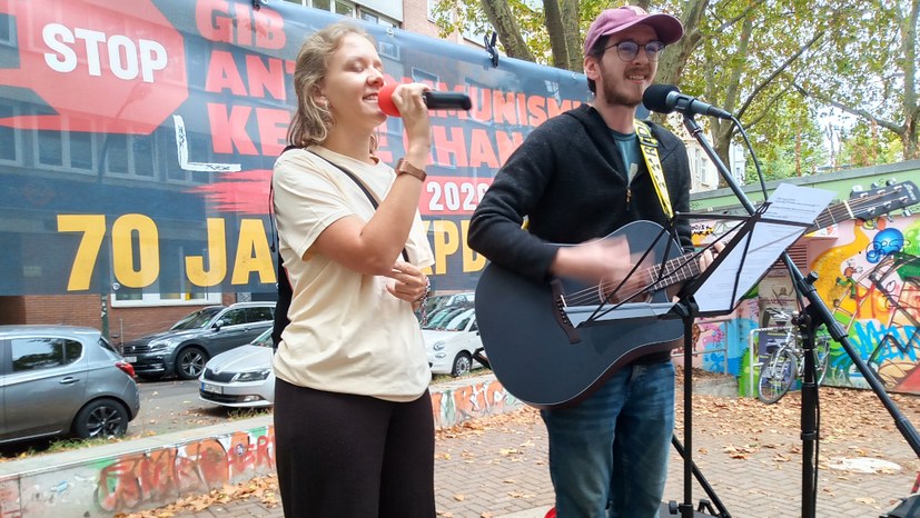Kundgebung "Gib Antikommunismus keine Chance!"