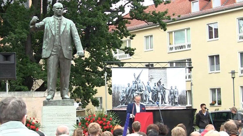 Vor sieben Jahren: Gedenkveranstaltung für Ernst Thälmann in Weimar