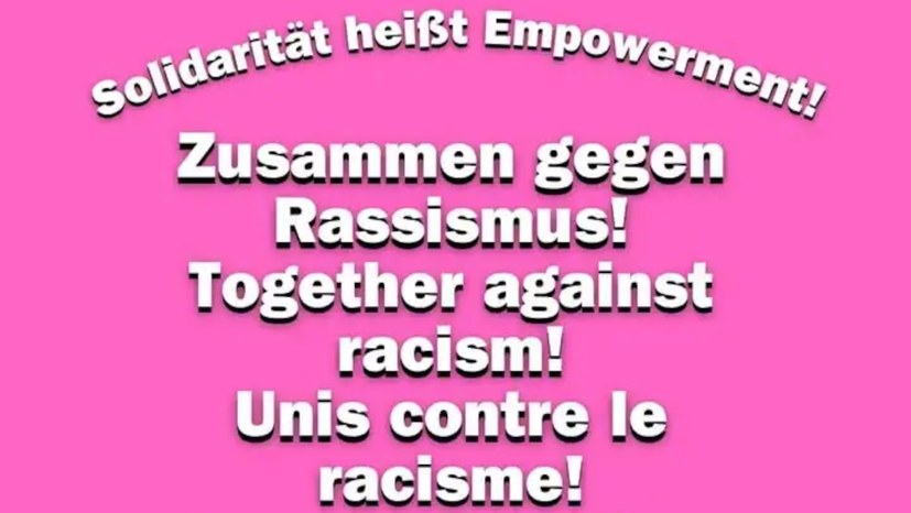 "Zusammen gegen Rassismus!"