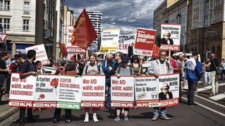 Aktionstag in Magdeburg: "Wer AfD wählt, wählt Faschismus - Make Socialism great again!"