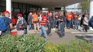 Auf eine besondere Demonstration folgte eine besondere Betriebsversammlung