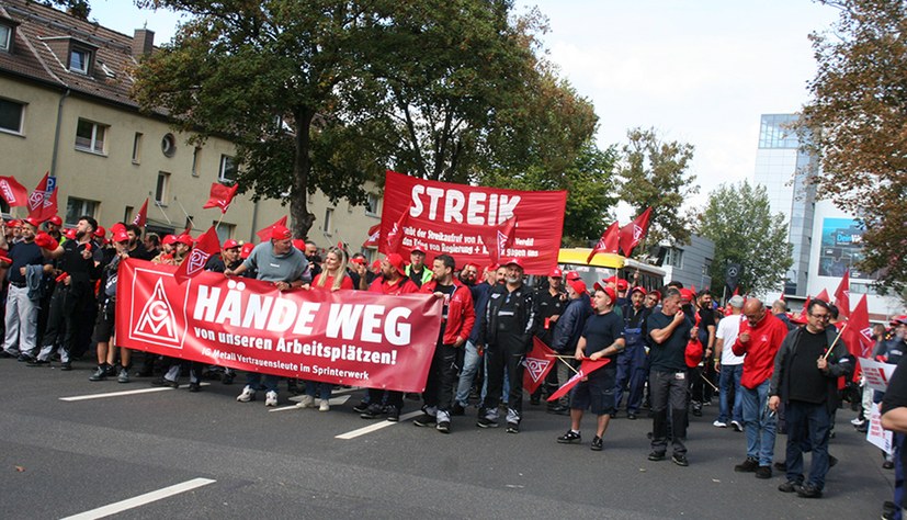 Düsseldorf: Kämpferische Arbeiterdemonstration - Das war etwas Neues!