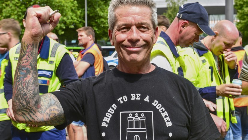 „Wir Hafenarbeiter arbeiten nicht für den Krieg“
