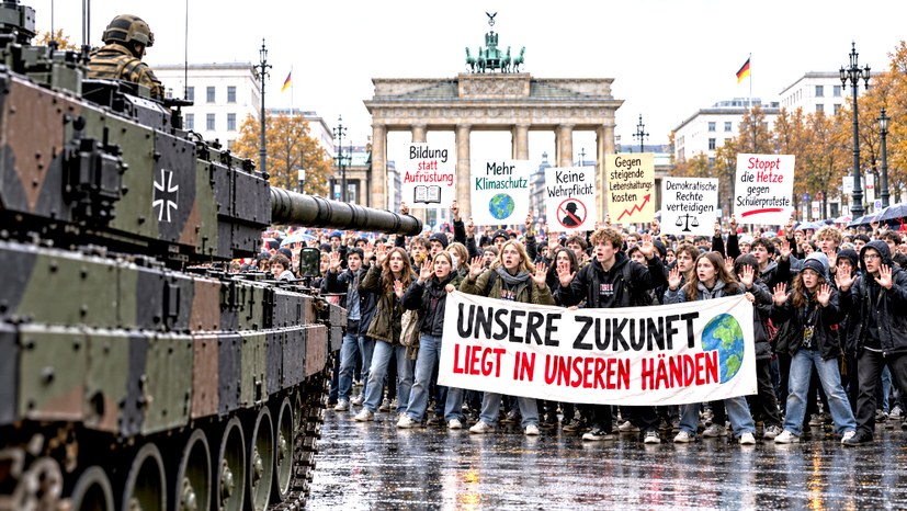 Bundeswehr gegen Jugendproteste? "Terror, wie in Paris"?