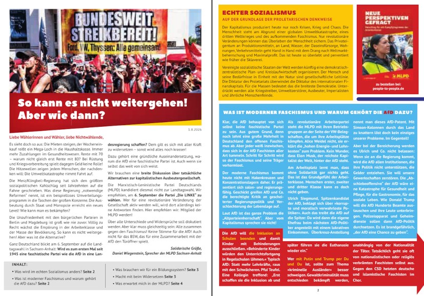 Wahlzeitung der MLPD
