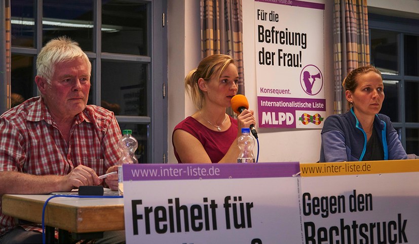 Bundestagswahlkampf 2017 der Internationalistischen Liste/MLPD