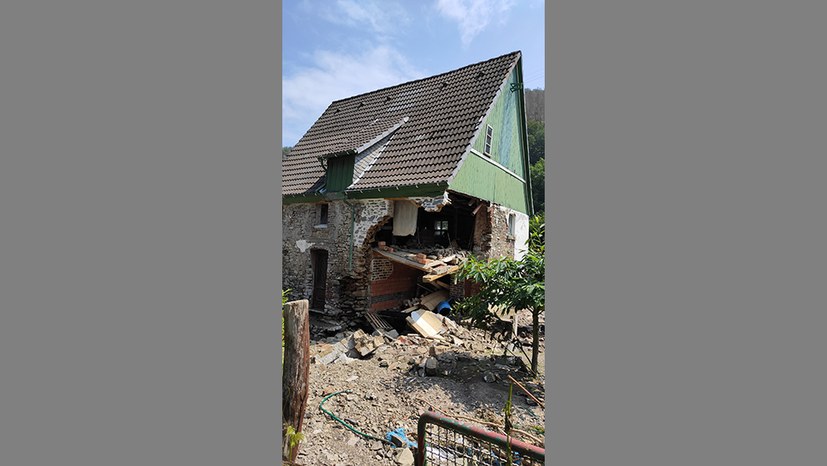 Zerstörtes Haus in Hagen