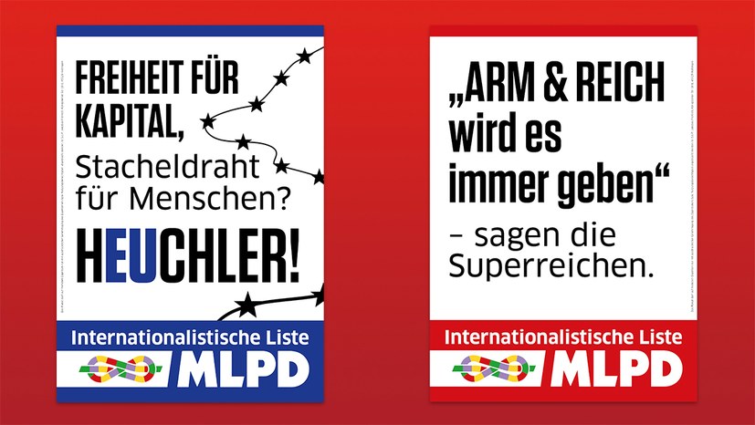 Plakate zur Europawahl