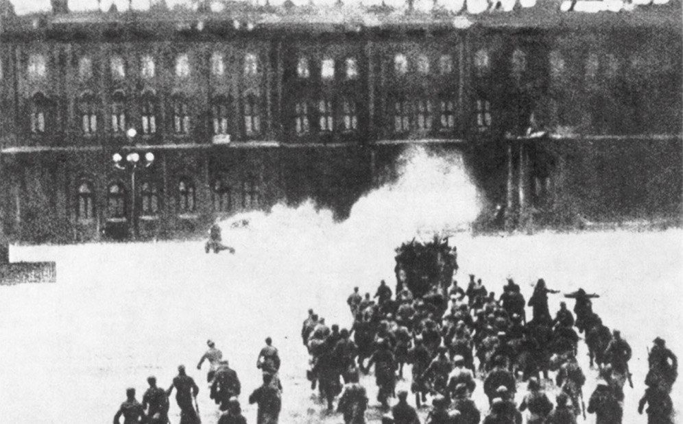 Sturm auf das Winterpalais in der Oktoberrevolution