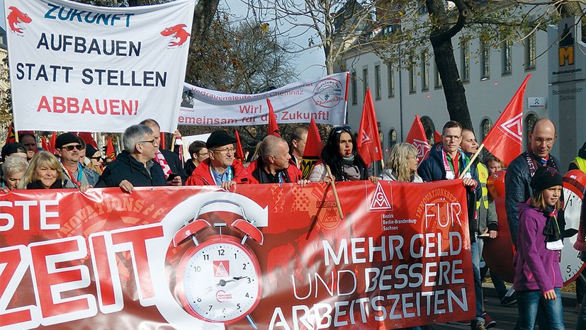 Tarifrunden: Kampfansage gegen Flexi-Zeit und Rechtsruck der Regierung!