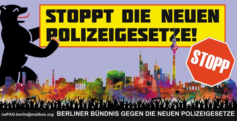 Widerstand gegen Polizeigesetze wächst – jetzt auch in Berlin und Brandenburg
