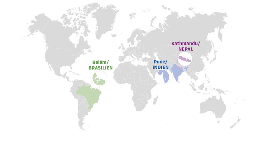 Belém, Pune, Kathmandu – drei internationalistische Höhepunkte