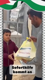 Soforthilfe kommt in Gaza an!