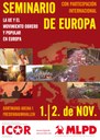 Poster del Seminario de Europa conjunto de ICOR Europa y MLPD Alemania