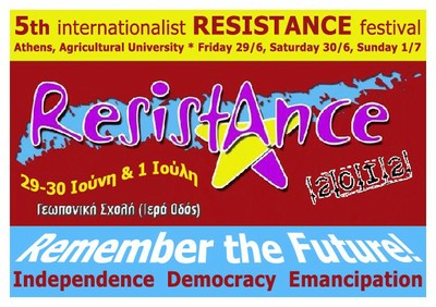 5th Internationalist RESISTANCE Festival