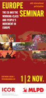 Flyer: Europe Seminar - The EU and the working-class and people's movement in Europe