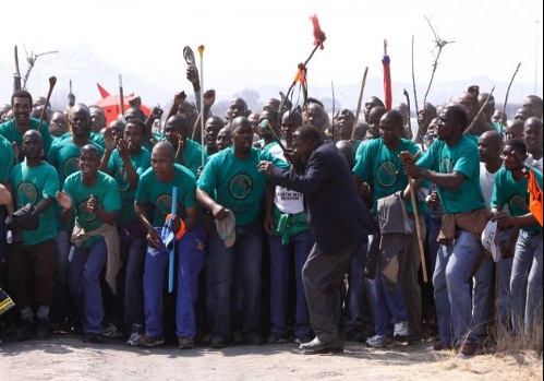 Marikana platin işçileriyle dayanışma