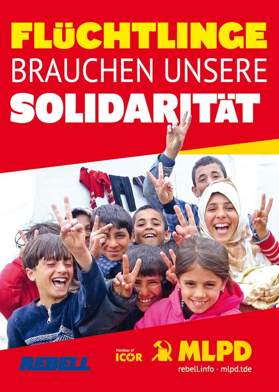 Flüchtlinge brauchen unsere Solidarität - Aufkleber