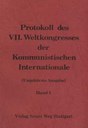 Protokolle des 7. Weltkongreß der Kommunistischen Internationale