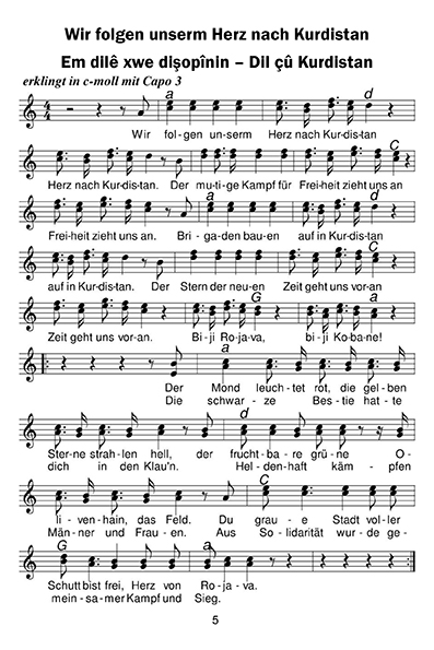 Liedseite - Wir folgen unserem Herzen