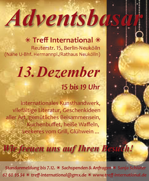 Adventsbasar 2014 Berlin